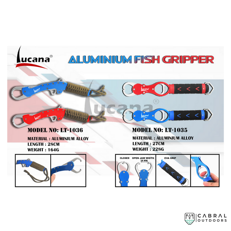 Lucana Aluminium Fishing Lip Gripper, Cabral Outdoors