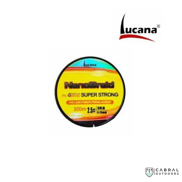 Lucana Nano Braid Super Strong 300M Braid Line  Braided Line  Lucana  Cabral Outdoors  