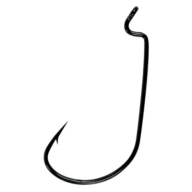 Mustad Megabite Pro Select Ultra Point Worm Hook 37177BLN | Size: 4 - 5/0  Worm hook  Mustad  Cabral Outdoors  