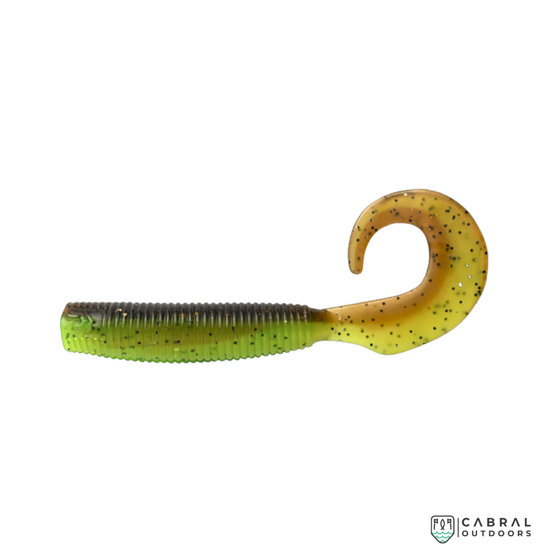 Daiwa Elastomax Bait Junkie Grubz | Size: 4inch | 5pcs/pk  Curly Tail  Daiwa  Cabral Outdoors  