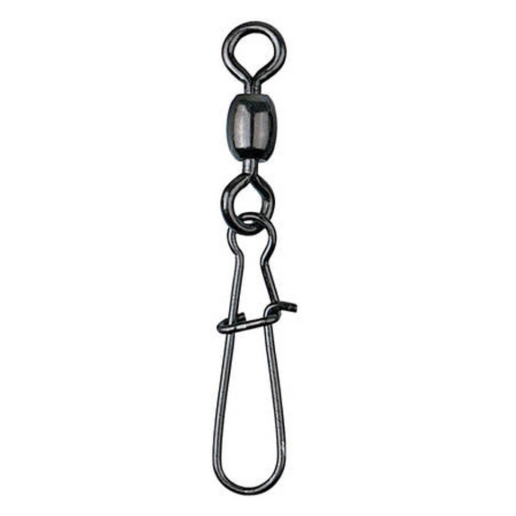 Mustad Crane Swivel With Nice Snap | Size: 2, 4, 6, 8  Snap and Swivel  Mustad  Cabral Outdoors  