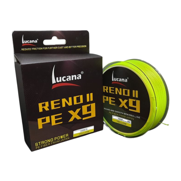 Lucana Reno II PE X9 Braid Line 150M  Braided Line  Lucana  Cabral Outdoors  