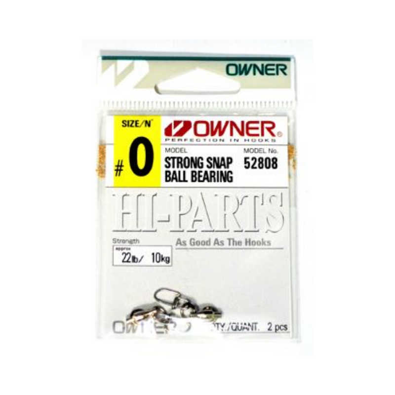 Owner Strong Snap Ball Bearing 52808 | Size: 1-3  Snap and Swivel  Owner  Cabral Outdoors  