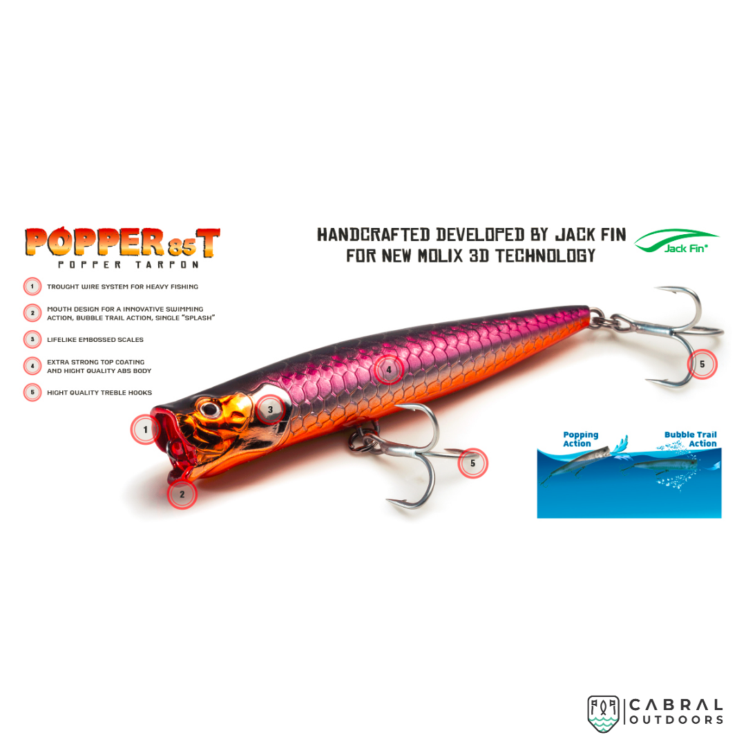 Molix Popper 85T | Size: 8.5cm | 11.5g  Popper  Molix  Cabral Outdoors  