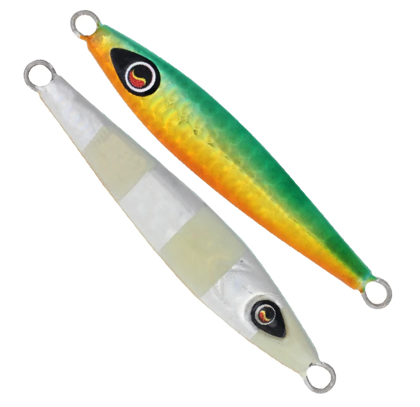 Owner GJS-65 Metal Jig Fishing Lure - 2.2 Oz (65g), Bullpin Dot #34, For Bluefish & Yellowtail