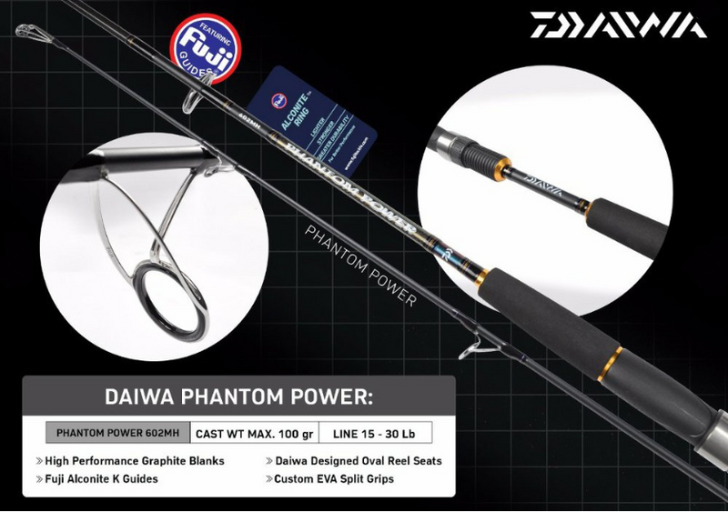 Daiwa Phantom Power PHP 7ft-10ft Spinning Rod