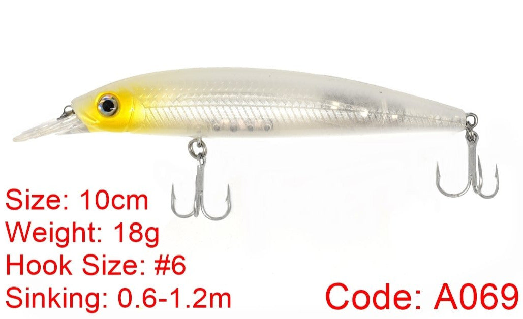 Sea Rock Senior Minnow Hard lure 10cm/18g 1pcs/pkt  Hard Lure  Sea Rock  Cabral Outdoors  