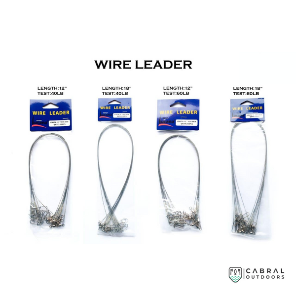 Lucana Wire Leader 12" & 18" | 10pcs/pkt  Wire Leader  Lucana  Cabral Outdoors  