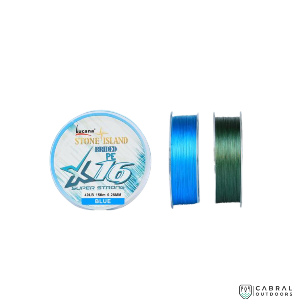 Lucana Stone Island 16X Braid Line | 150M  Braided Line  Lucana  Cabral Outdoors  