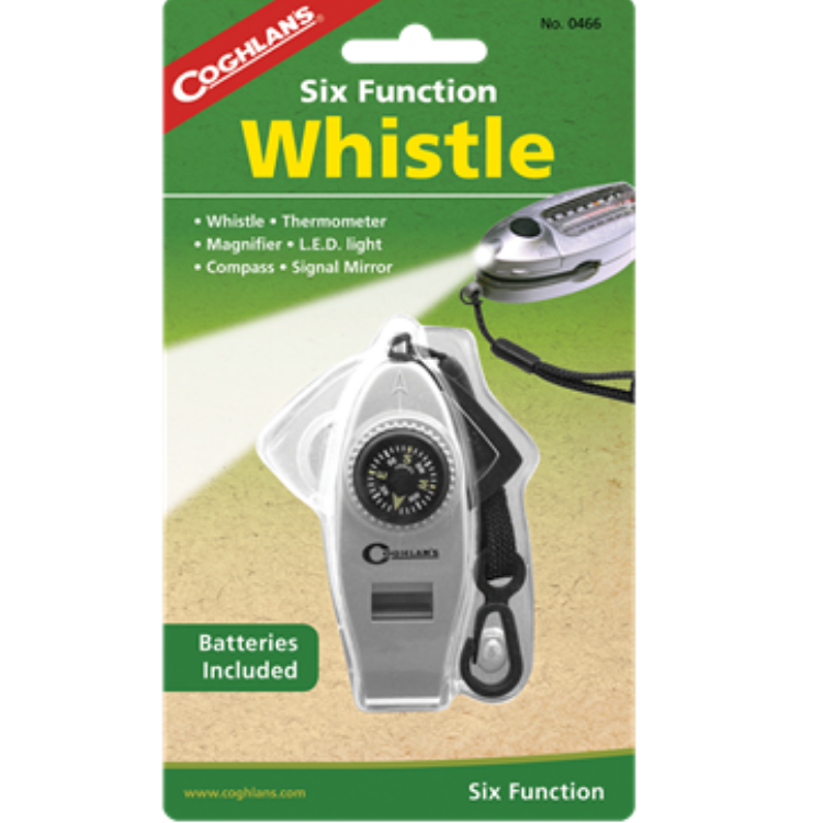 Coghlan's Six Function Whistle  Whistle  Coglans  Cabral Outdoors  