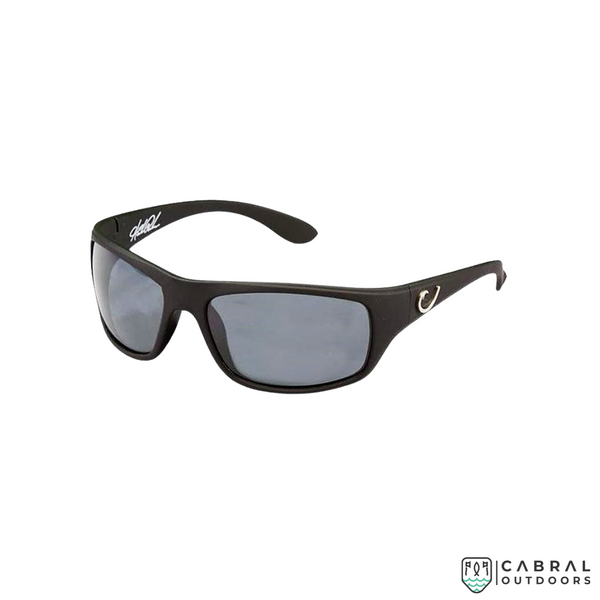 Mustad Hank Parker Polarized Sunglasses-Black Frame with Smoke Lens-HP100A-2  Accessories  Mustad  Cabral Outdoors  