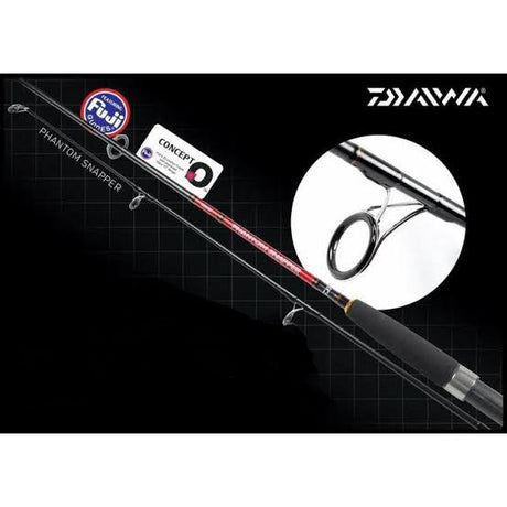 Close-up of Daiwa Phantom Snapper Rod handle and grip