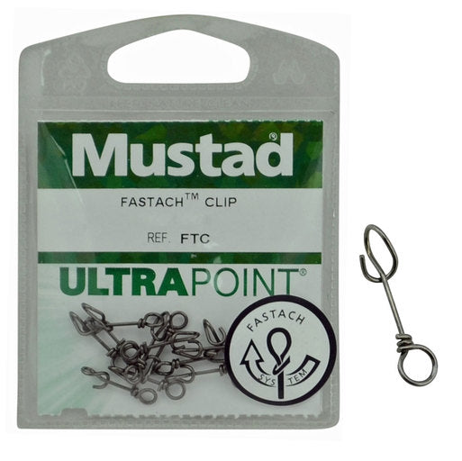 Mustad Ultrapoint Fastach Clip  Swivel  Mustad  Cabral Outdoors  