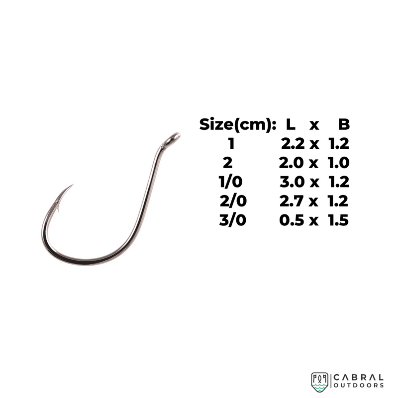 Owner 5111 SSW Cutting Point All Purpose Bait Hook | Size: 1-3/0 2/0 | 5111-121