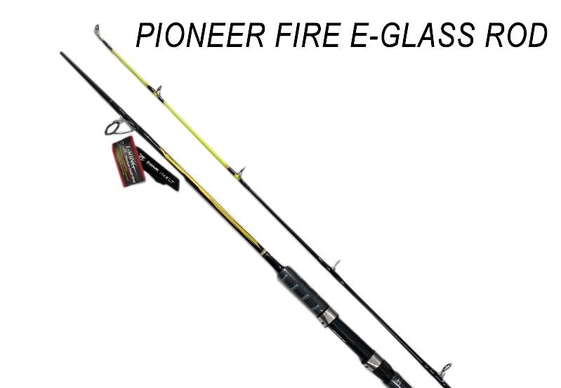 POS Pioneer Fire E-Glass 6ft -10ft Spinning Rod  Spinning Rods  Pioneer  Cabral Outdoors  