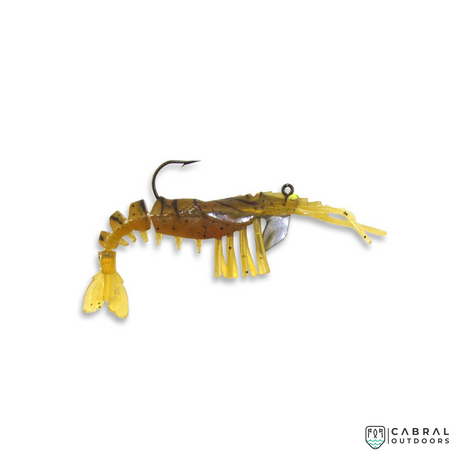 Jumbo Vudu 4 inch 1/4 OZ JIG PRE-RIGGED 2 PER PACK  Shrimp  Vudu  Cabral Outdoors  