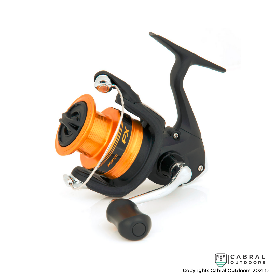 Shimano FX 1000-4000 Spinning Reel  Spinning Reels  Shimano  Cabral Outdoors  Shimano FX4000 - 1000 Series Spinning Reel: Affordable Quality