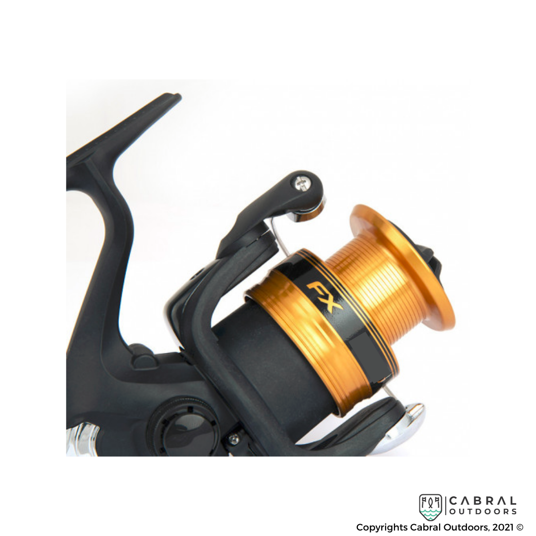 Shimano FX 1000-4000 Spinning Reel  Spinning Reels  Shimano  Cabral Outdoors  Shimano FX4000 - 1000 Series Spinning Reel: Affordable Quality