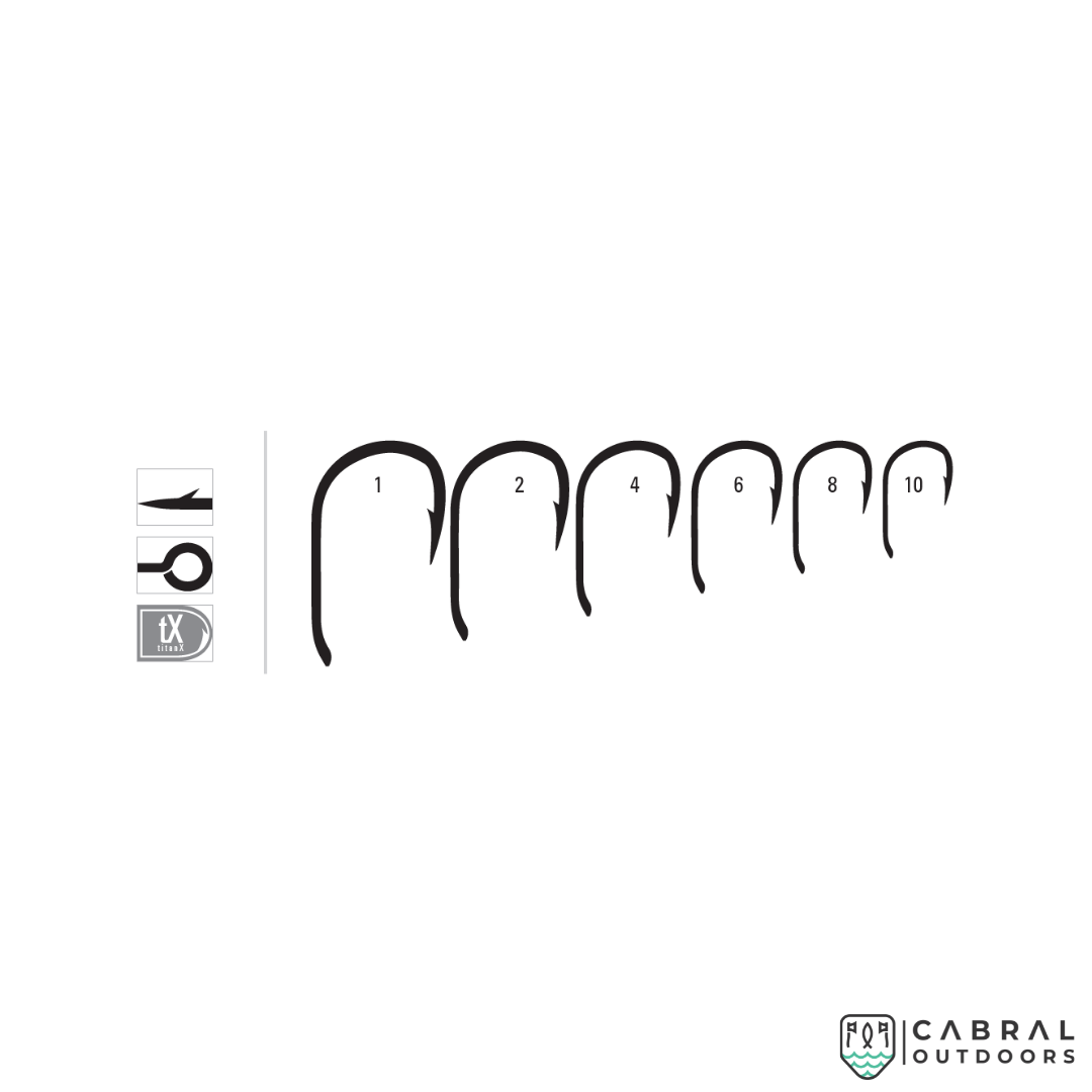 Mustad 60550NP-TX  Carp XV2Wide Gap Hooks | 10pcs/pack  Carp Hooks  Mustad  Cabral Outdoors  