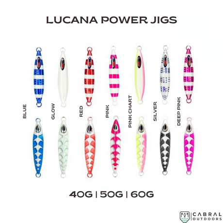 Lucana Power Jigs | 50 g and 60g  Casting Jigs  Lucana  Cabral Outdoors  