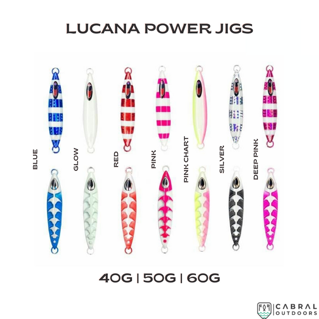 Lucana Power Jigs | 40g| 50g and 60g  Jigs  Lucana  Cabral Outdoors  