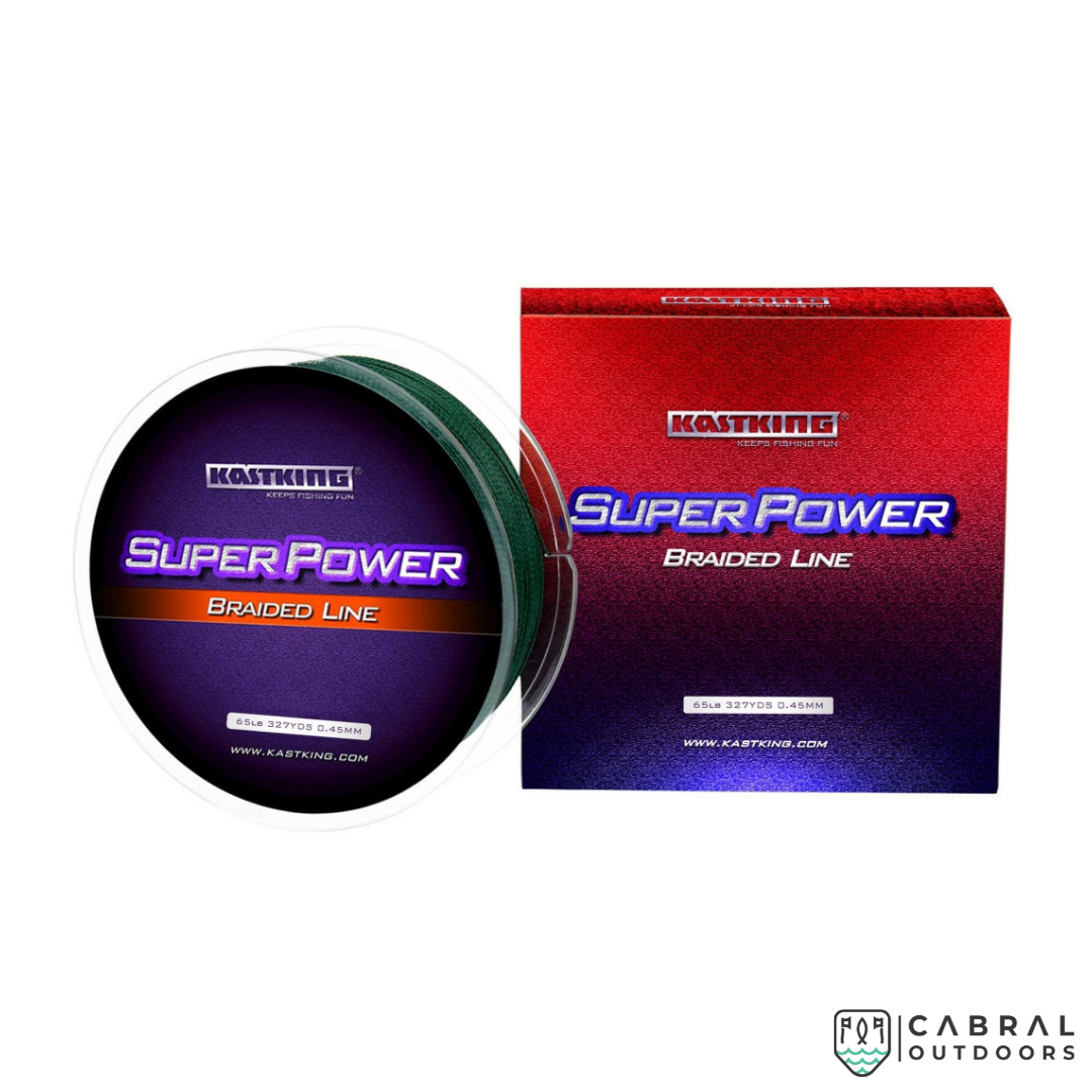 KastKing Superpower X4 Braided Fishing Line 20-50lb | 300m  Braided Line  Kastking  Cabral Outdoors  